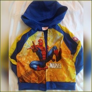 Marvel SpiderMan Jacket Zip Up Hoodie 24 Months